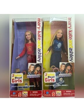 Rare Mary-Kate and Ashley Olsen Dolls "Real Fashion for Real Girls" 2001